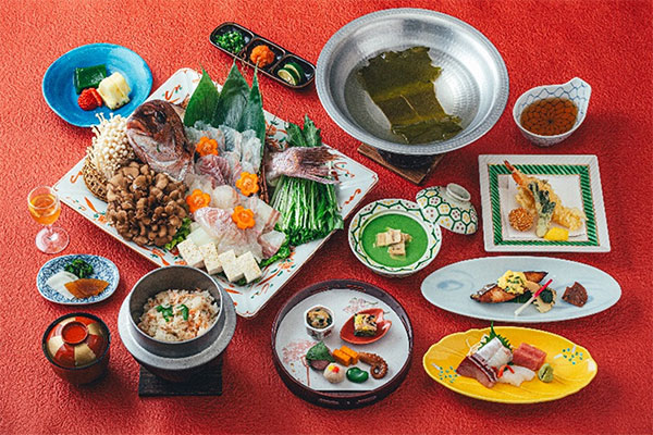 桜鯛二味しゃぶ鍋会席